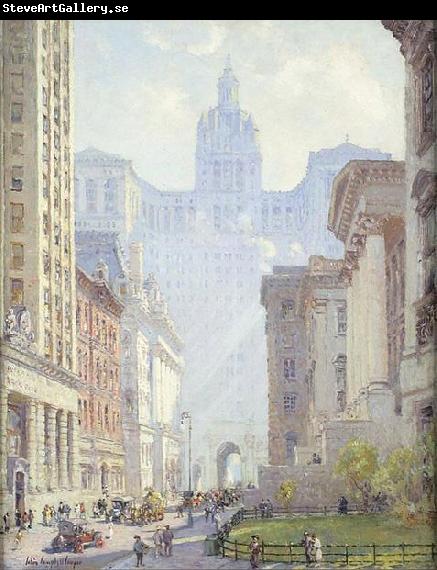 Colin Campbell Cooper Chambers Street and the Municipal Building, N.Y.C.